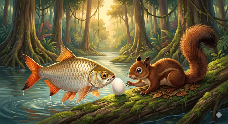 adegan_07_tengadak_menyerahkan_telur_kepada_tupai